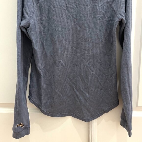 Tracksmith Women's Fells Henley Blue Gray - Picture 7 of 7